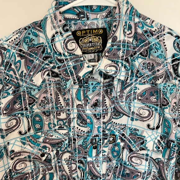 Sliver Star Optimo Turquoise & White Snap Down Lrg - Picture 2 of 4